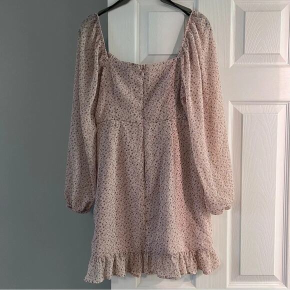 Forever 21 Chiffon Floral Mini Dress Size M - Picture 7 of 8